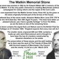 Watkin Memorial Stone Panel